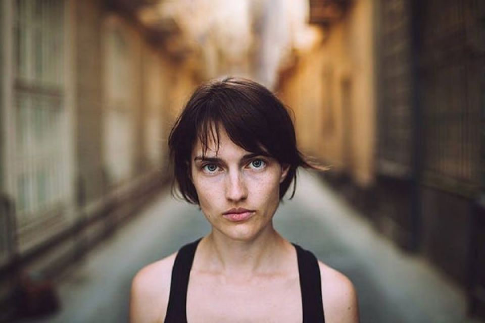 Curtain Bangs Hairstyles - center-parted bangs